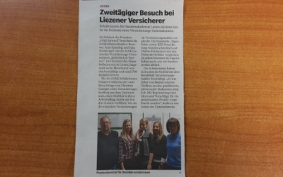 Zweitägiger Besuch von 3 HAK-Schülerinnen bei uns!